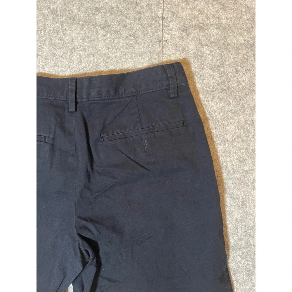 Banana Republic Aiden Shorts Mens 30 Navy Blue Slim Fit Chino Stretch Cotton